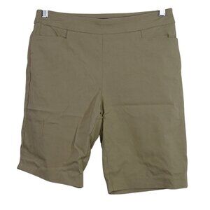 George Beige Rayon Blend Pullon Shorts Women Size S 4-6 With Pockets